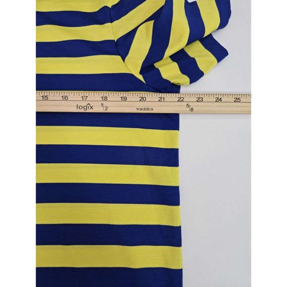 Ralph Lauren RLX Men's Short‎ Sleeve Striped Golf Polo Shirt Embroidered Medium - Picture 6 of 7